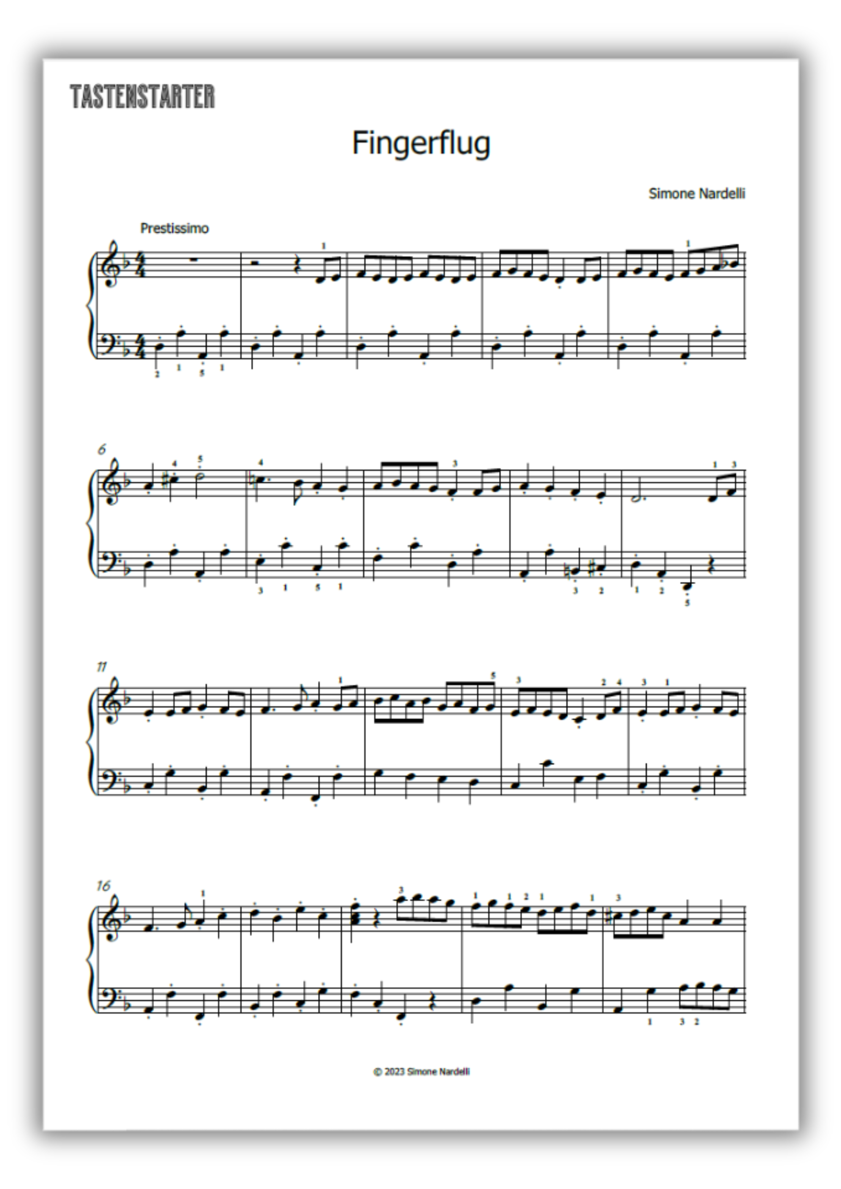 Fingerflug - Simone Nardelli